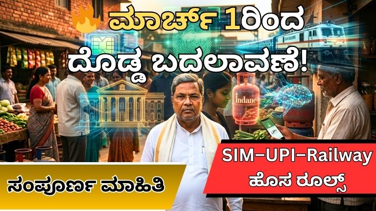 ಮಾರ್ಚ್ 1ರಿಂದ BIG ಬದಲಾವಣೆ!
